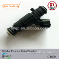 high performance parts GT650 high flow 650cc 65lb EV6 injection turbo fuel injectors black nozzle